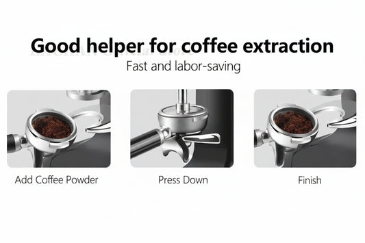 Professional Espresso Tamper | Interchangeable 57.5mm & 58mm | Commercial-Grade Stainless Steel
