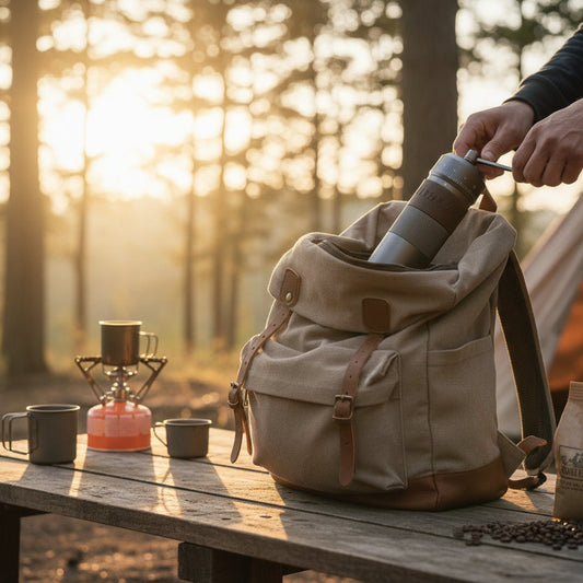 HiBREW Manual Conical Burr Coffee Grinder