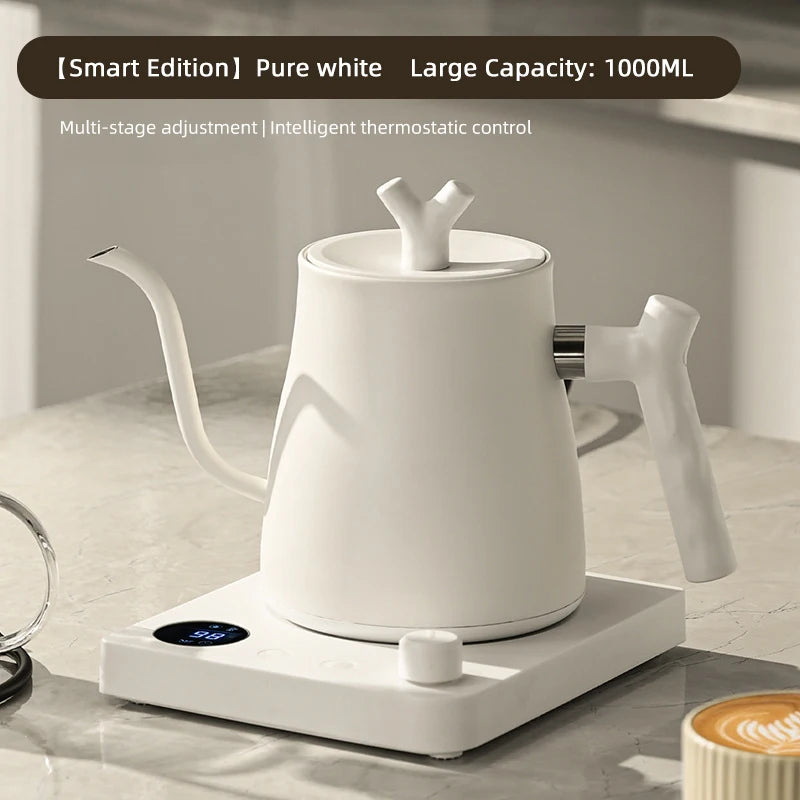 1L Gooseneck Smart Kettle | LED Display | 304 Stainless Steel | Coffee & Tea