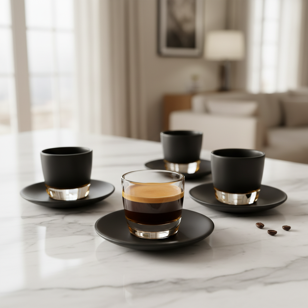 Espresso Cups & Saucers