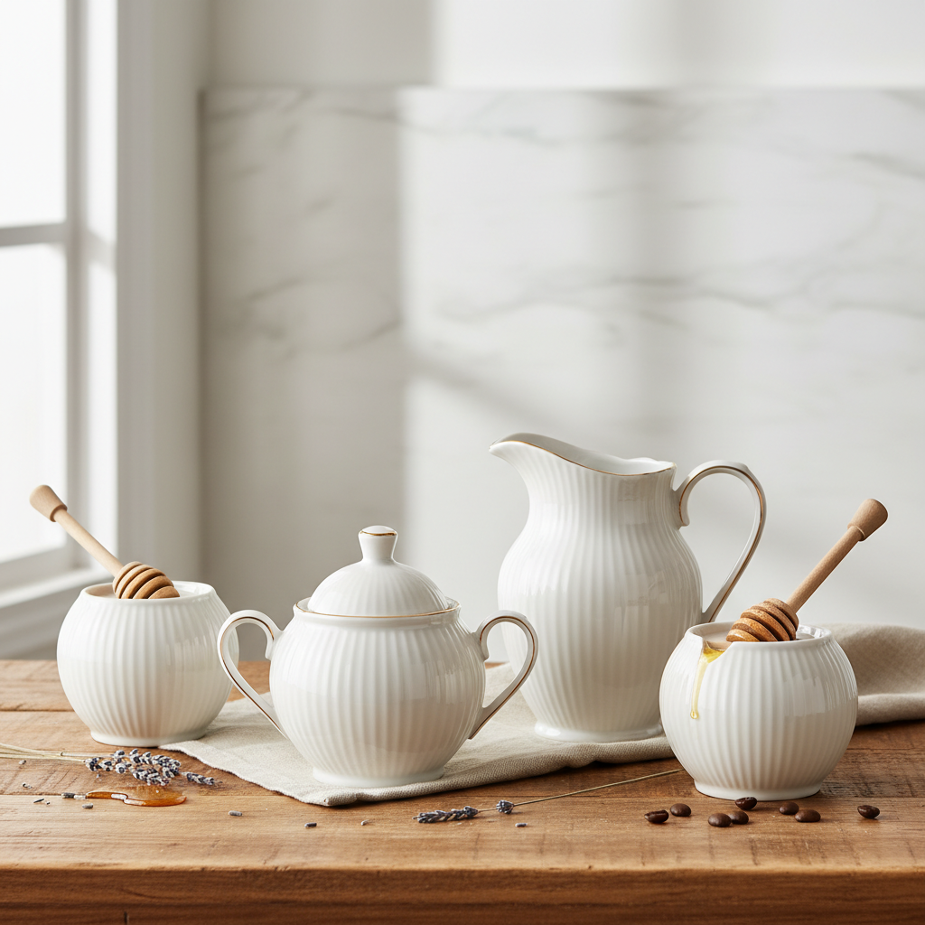 Milk Jug, Honey Pots &  Sugar Bowls
