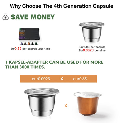 Reusable Stainless Steel Coffee Capsule