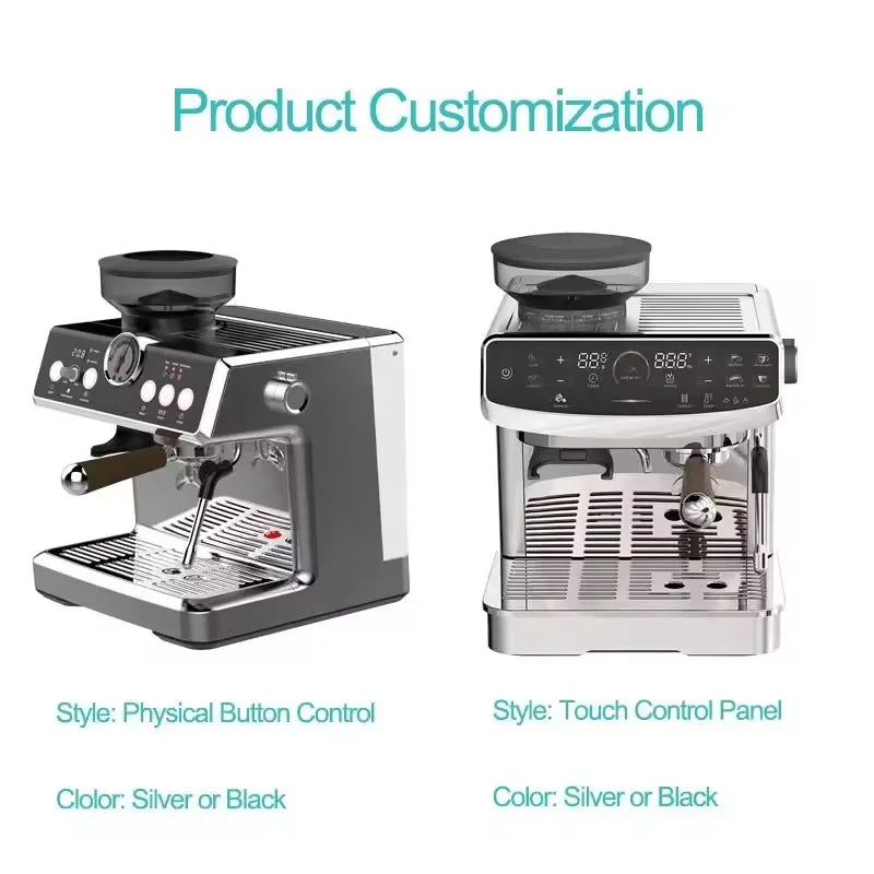 Customize Smart 20-Bar Espresso Machine | Integrated Grinder, Programmable Coffee Maker & Maintenance Kit