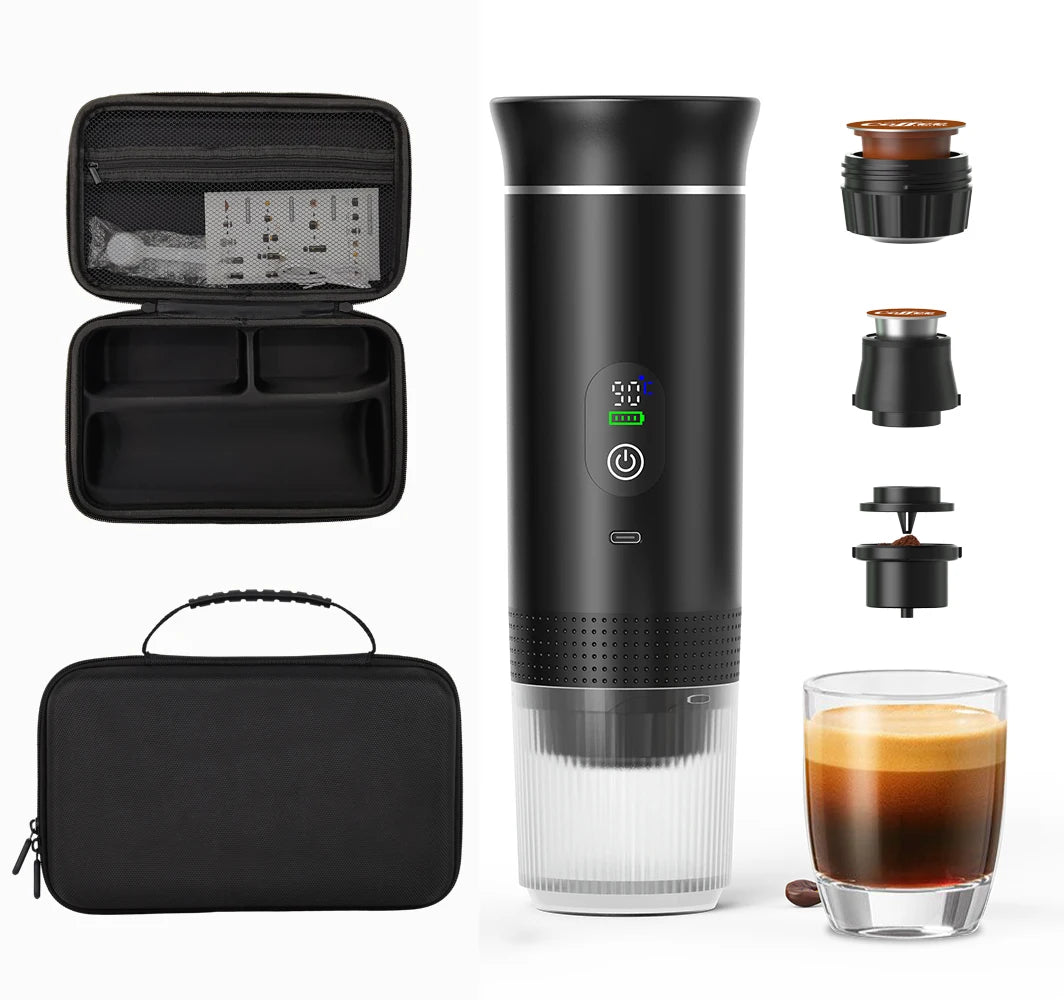 AeroBrew 3-in-1 Portable Espresso Machine | Wireless Self-Heating Travel Maker