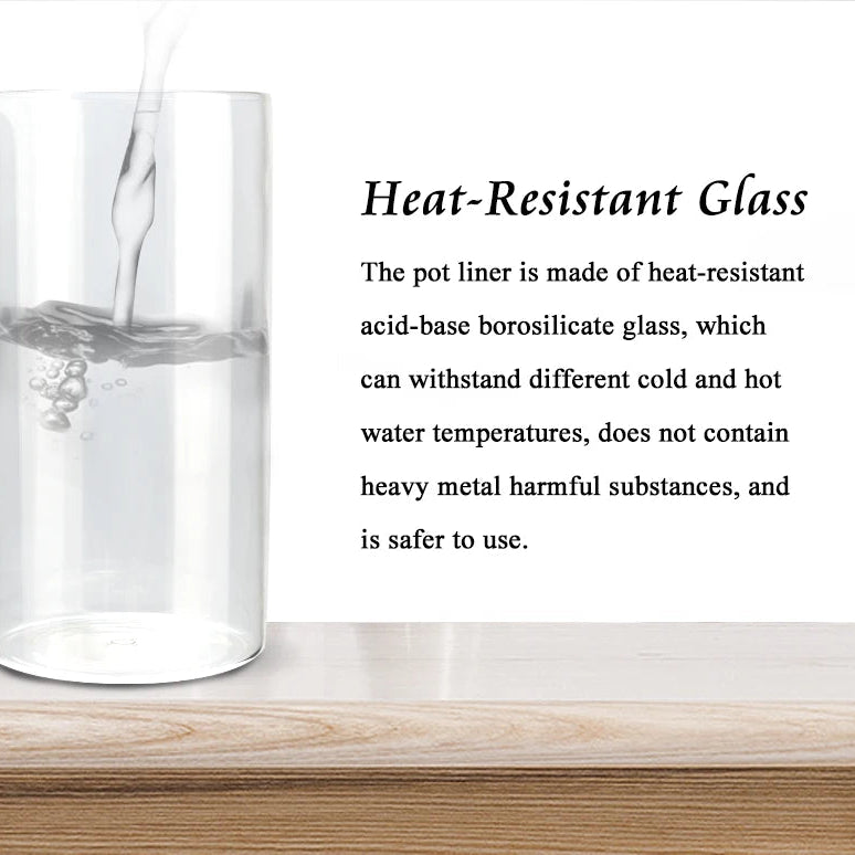 1L Glass French Press | Stainless Steel Filter | 4 Colours