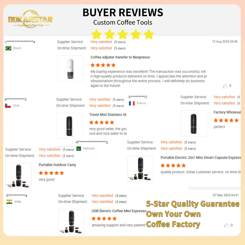 Bokar 2-in-1 WireBokar 2-in-1 Wireless Portable Espresso Maker | 19-Bar Self-Heating Travel Coffee Machineless Portable Espresso Maker | 19-Bar Self-Heating Travel Coffee Machine
