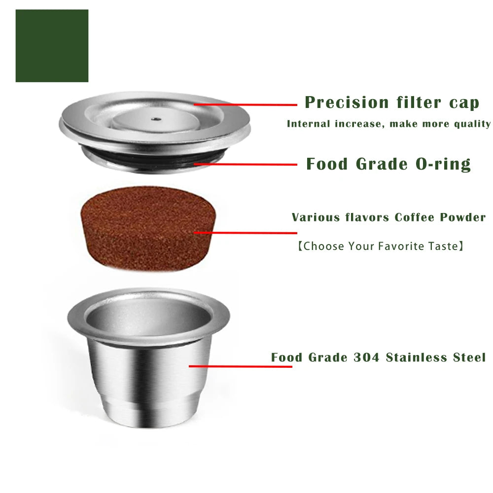 Reusable Stainless Steel Coffee Capsule