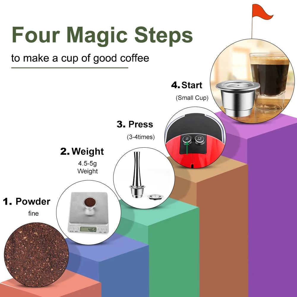 Reusable Stainless Steel Coffee Capsule