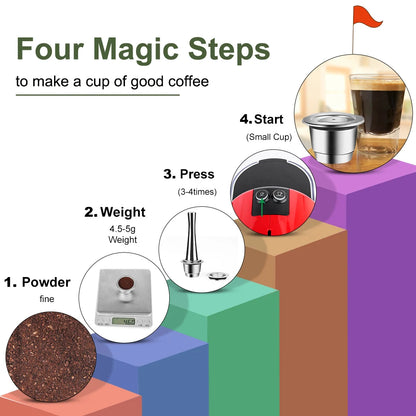 Reusable Stainless Steel Coffee Capsule