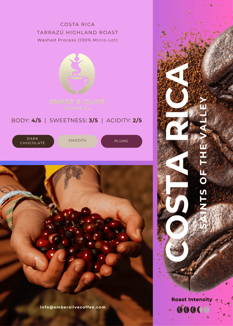 Costa Rica Tarrazu Coffee Beans | San Rafael Saints of the Valley