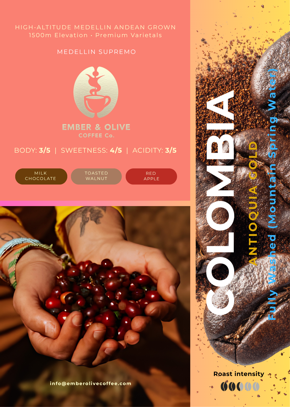 Colombia Medellín Supremo | Antioquia Gold
