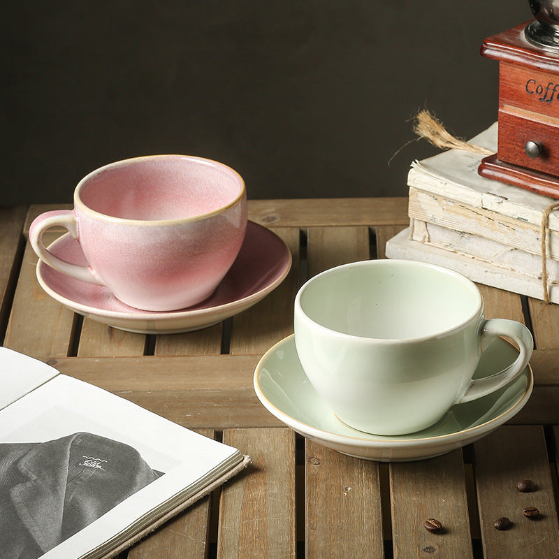 Kiln-Change Ceramic Coffee Mug | Japanese Vintage Style | 350ml