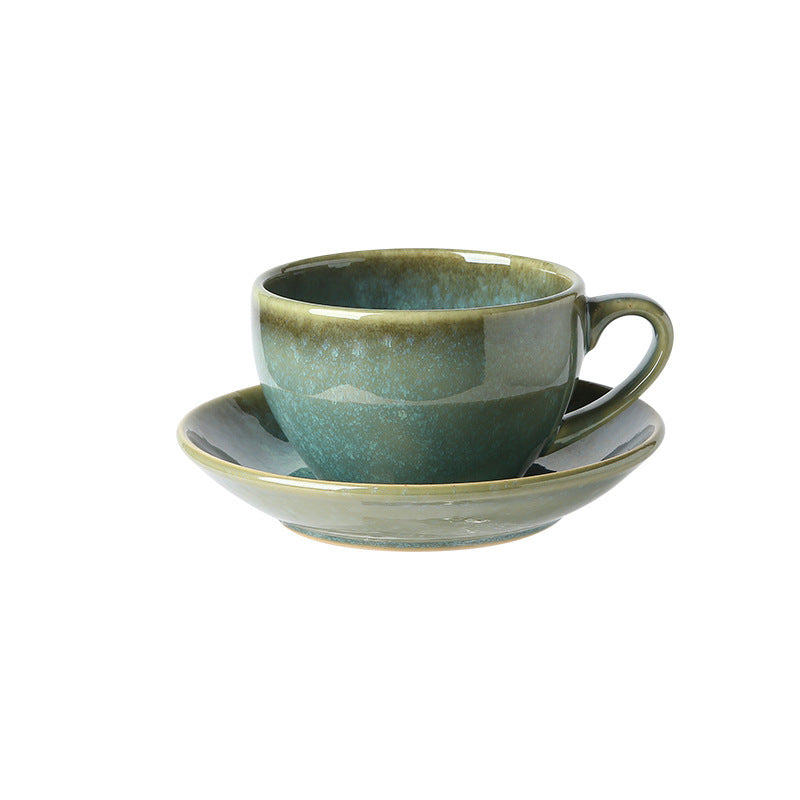 Kiln-Change Ceramic Coffee Mug | Japanese Vintage Style | 350ml