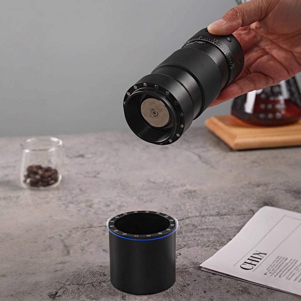 Manual Coffee Grinder | Stainless Steel Burr Grinder | Adjustable Coarseness