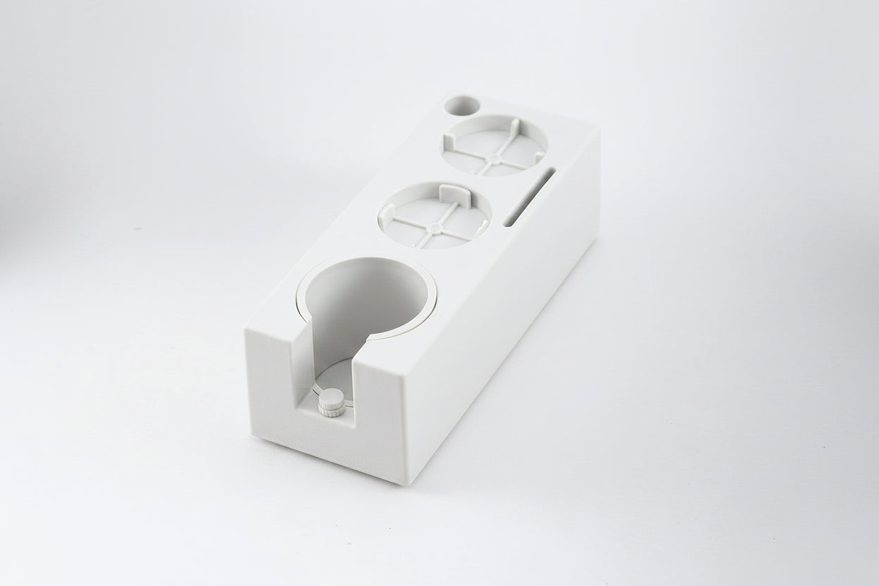 Espresso Tamper Stand & Distributor Base | Portafilter Holder | White & Black