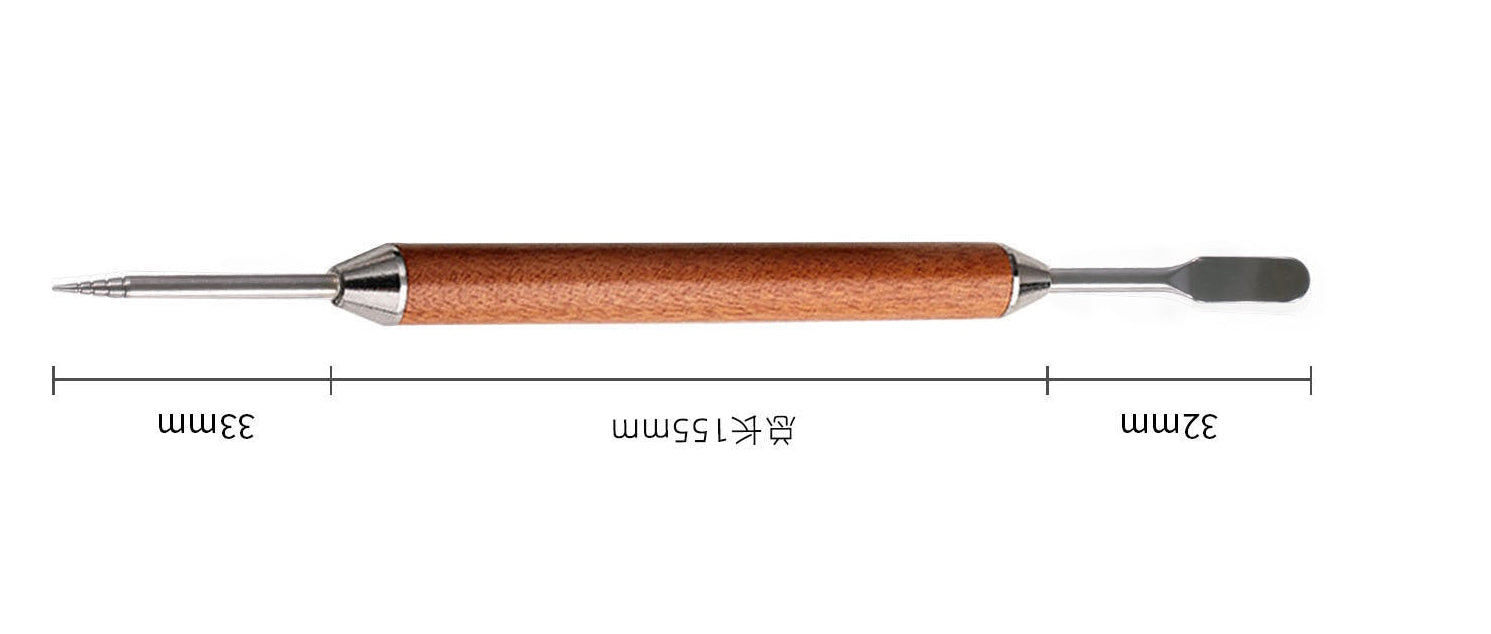 Artisan Wood Handle Latte Art Needle | Rosewood & Ebony | Coffee Carving Tool