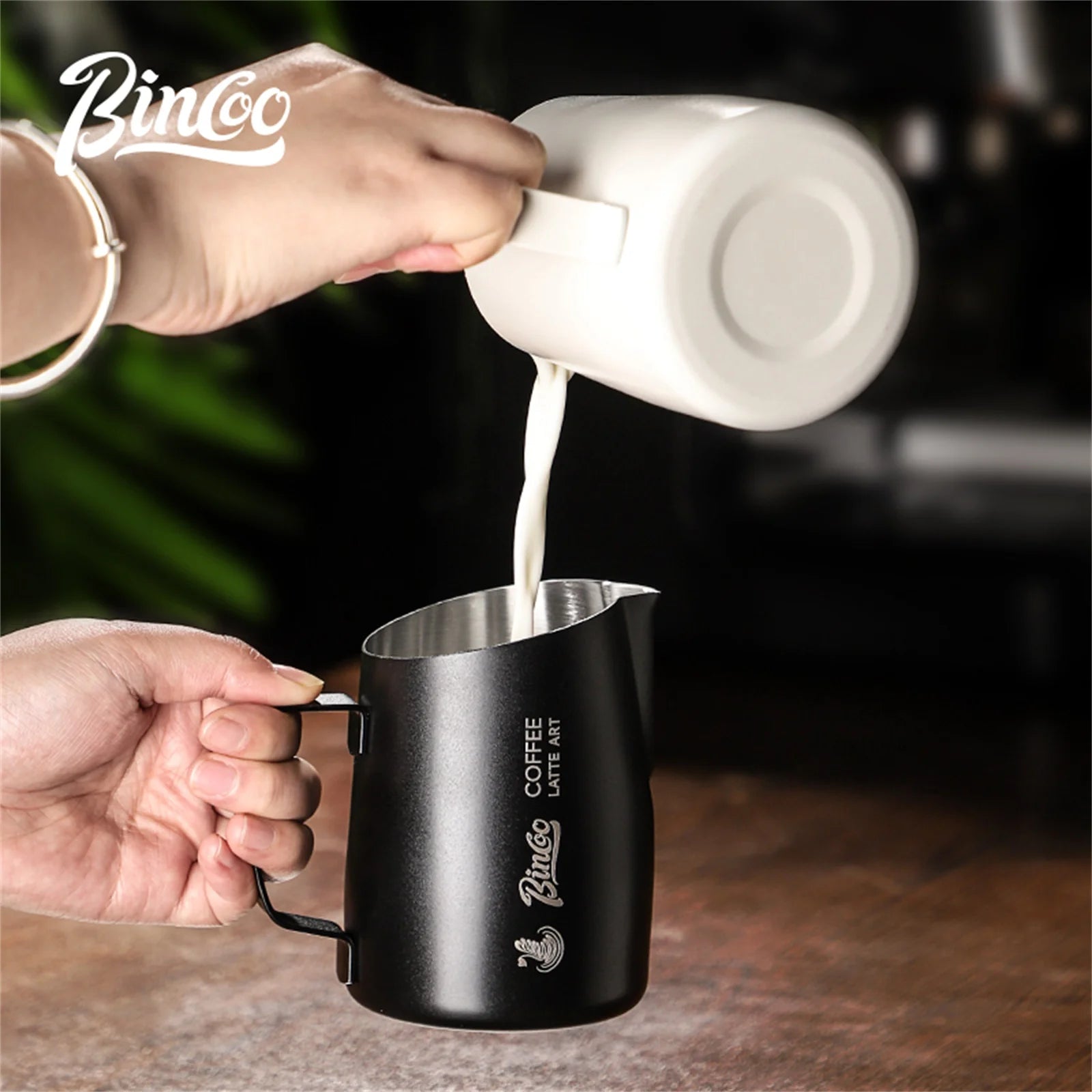 Milk Frothing Pitcher 420ml | Stainless Steel Latte Art Jug