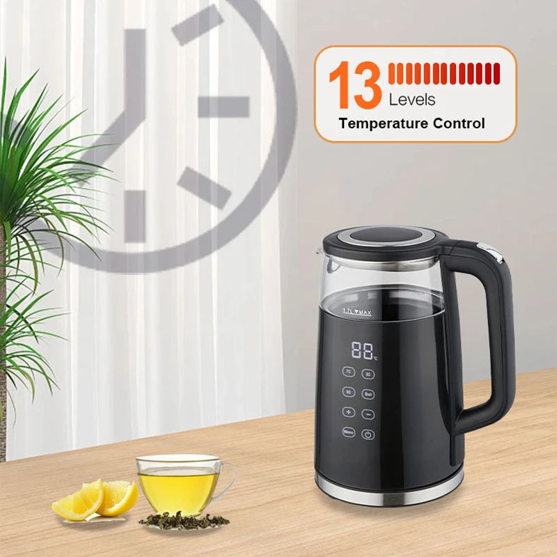 2200W Smart Electric Kettle | 13-Level Temperature Control | 1.7L
