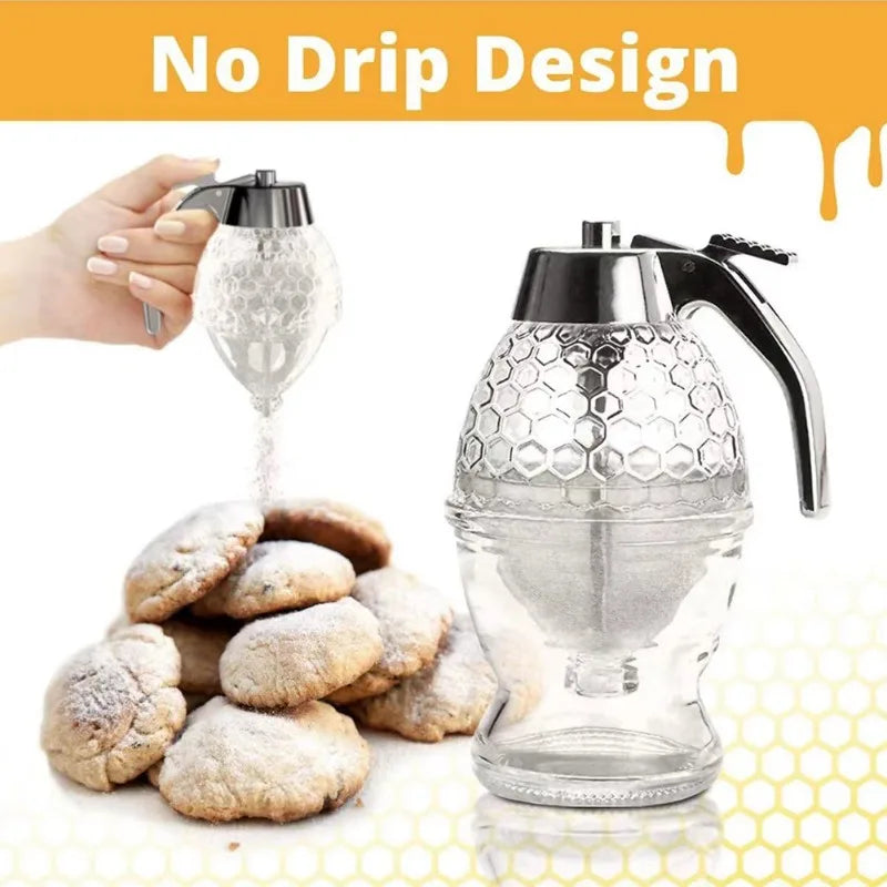Honey & Syrup Squeeze Bottle Set - Press-Type Leakproof Dispenser (2-Pack)