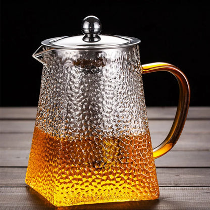Hammer Glass Teapot with Stainless Steel Filter