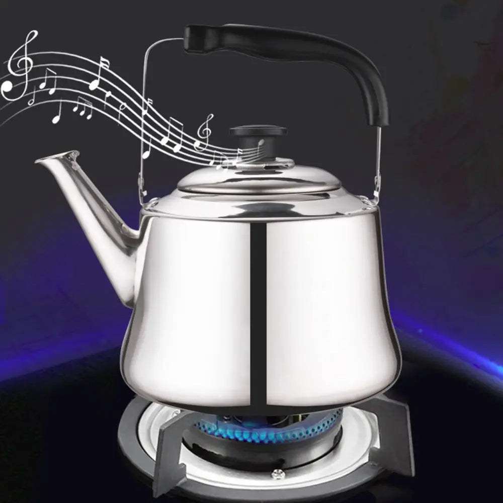 Stainless Steel Whistling Tea Kettle with Filter — 1L / 1.5L / 2L | Gas & Induction