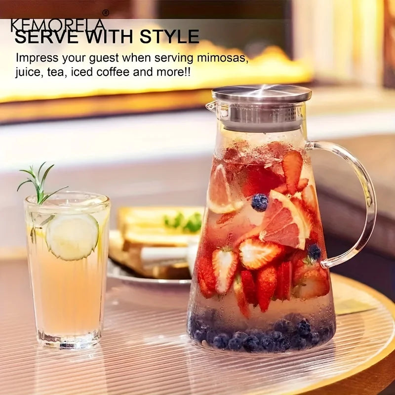 Heat-Resistant Glass Water Jug | Large Capacity