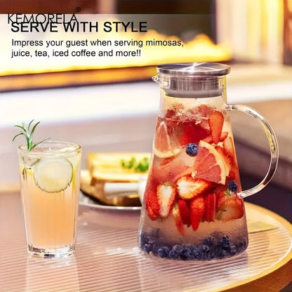 Heat-Resistant Glass Water Jug | Large Capacity