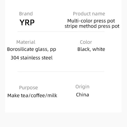 600ml Borosilicate Glass French Press