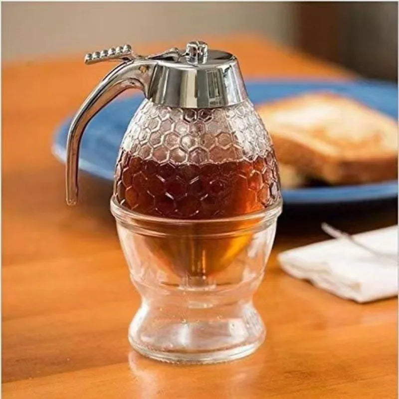 Honey & Syrup Squeeze Bottle Set - Press-Type Leakproof Dispenser (2-Pack)