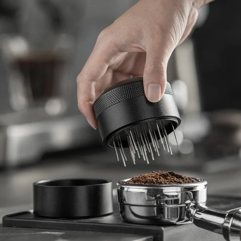 21-Needle WDT Espresso Distribution Tool | Adjustable Depth | 51 / 53 / 58mm Portafilter