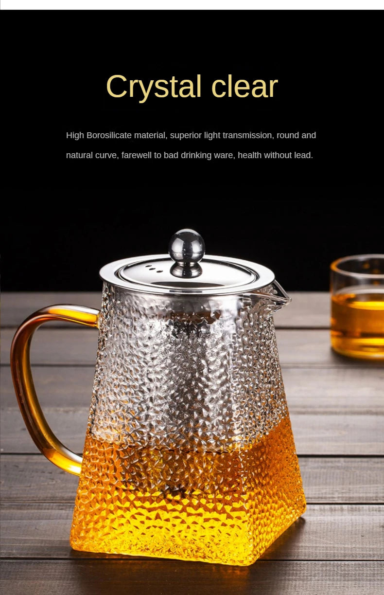 Hammer Glass Teapot with Stainless Steel Filter