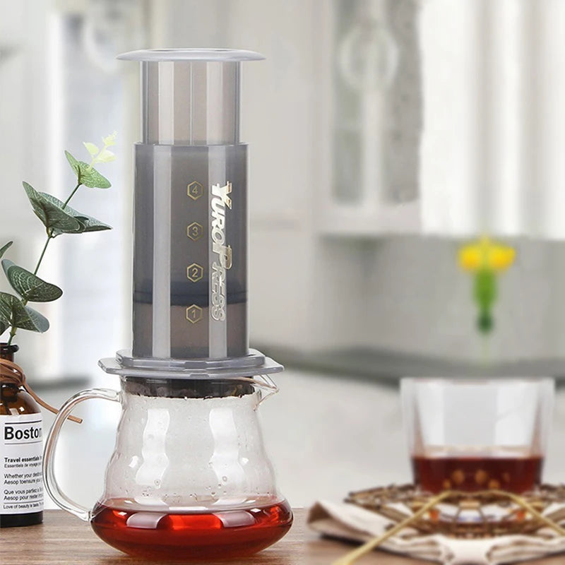 YRP Air Press Coffee Maker | Portable Espresso, French Press & Drip | 400ml