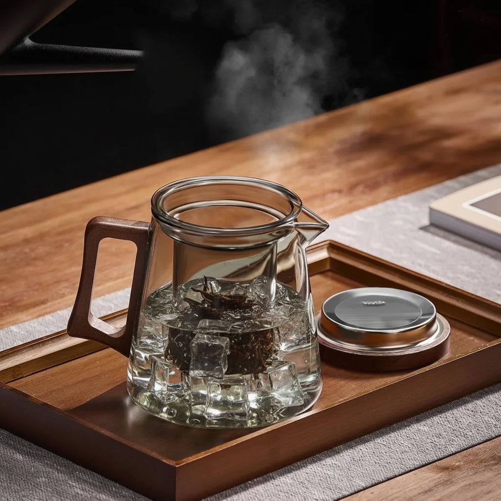 Thickened Borosilicate Glass Teapot | Heat-Resistant Tea Separator & Teacup Set