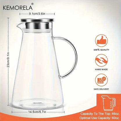 Heat-Resistant Glass Water Jug | Large Capacity