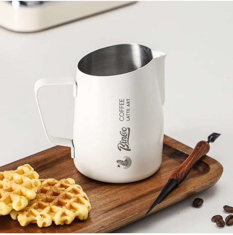 Milk Frothing Pitcher 420ml | Stainless Steel Latte Art Jug