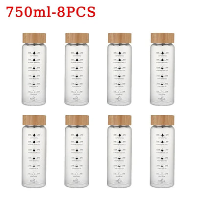 Borosilicate Glass Infuser Bottle | Bamboo Lid & Time Marker | Tea, Fruit & Cold Brew