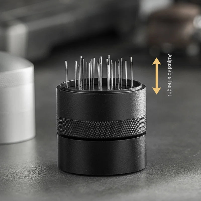 21-Needle WDT Espresso Distribution Tool | Adjustable Depth | 51 / 53 / 58mm Portafilter