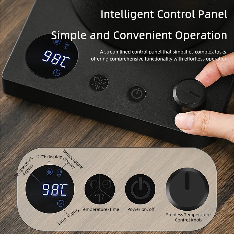 1L Gooseneck Smart Kettle | LED Display | 304 Stainless Steel | Coffee & Tea
