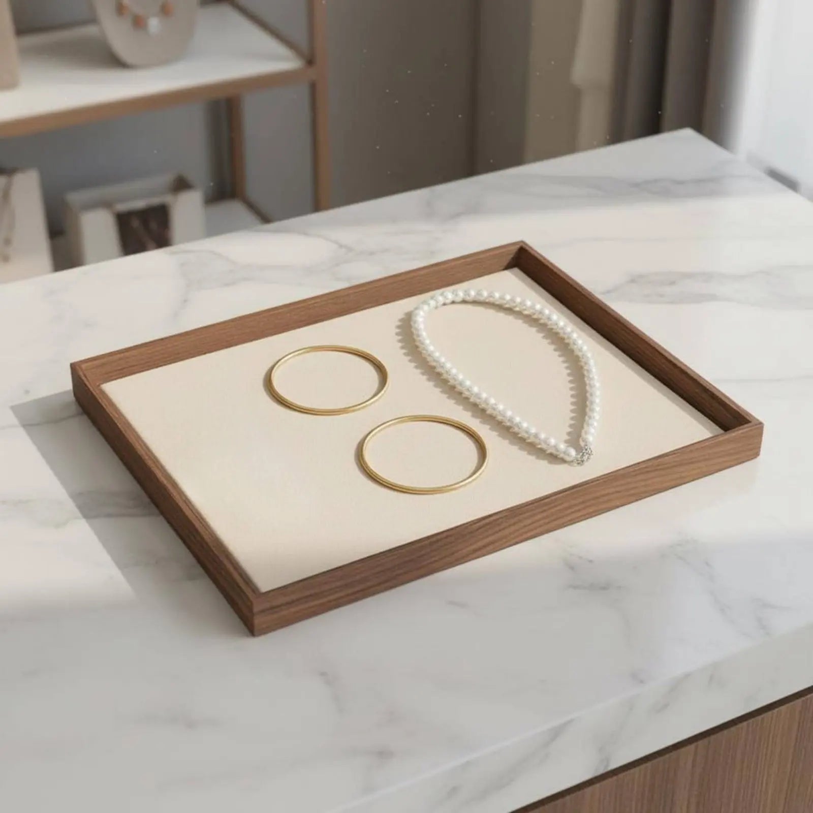Black Walnut Jewellery Display Tray