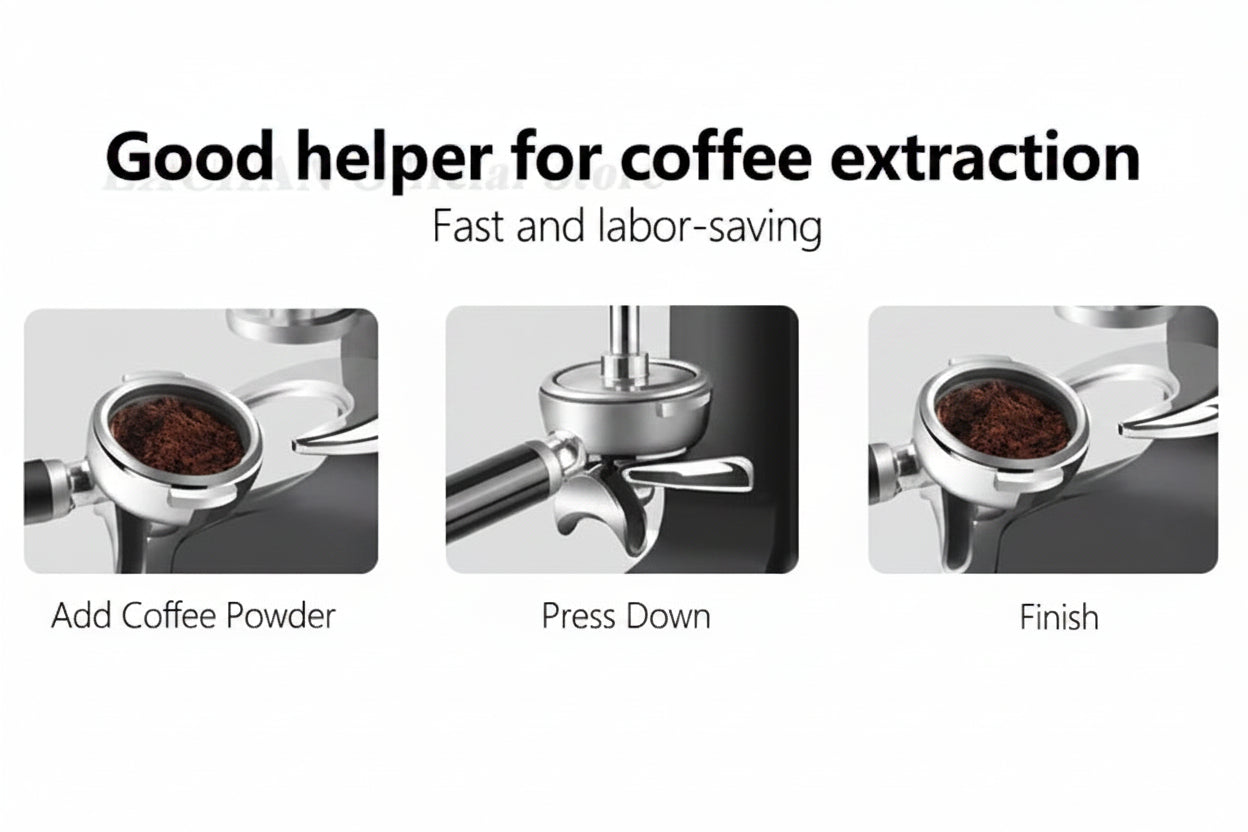 Professional Espresso Tamper | Interchangeable 57.5mm & 58mm | Commercial-Grade Stainless Steel