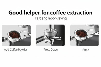 Professional Espresso Tamper | Interchangeable 57.5mm & 58mm | Commercial-Grade Stainless Steel