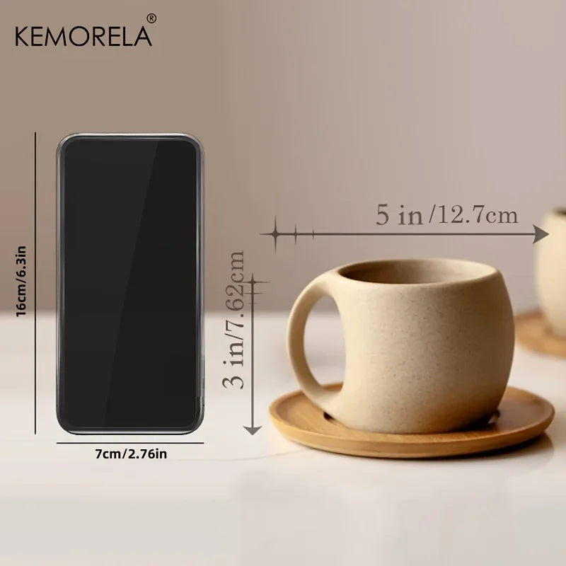 Ceramic Coffee Cup & Saucer Set | 220ml | Afternoon Tea & Breakfast