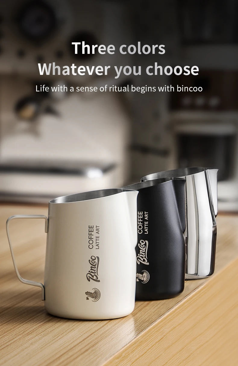 Milk Frothing Pitcher 420ml | Stainless Steel Latte Art Jug