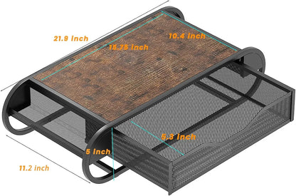 Metal Coffee Pod Drawer with Side Baskets