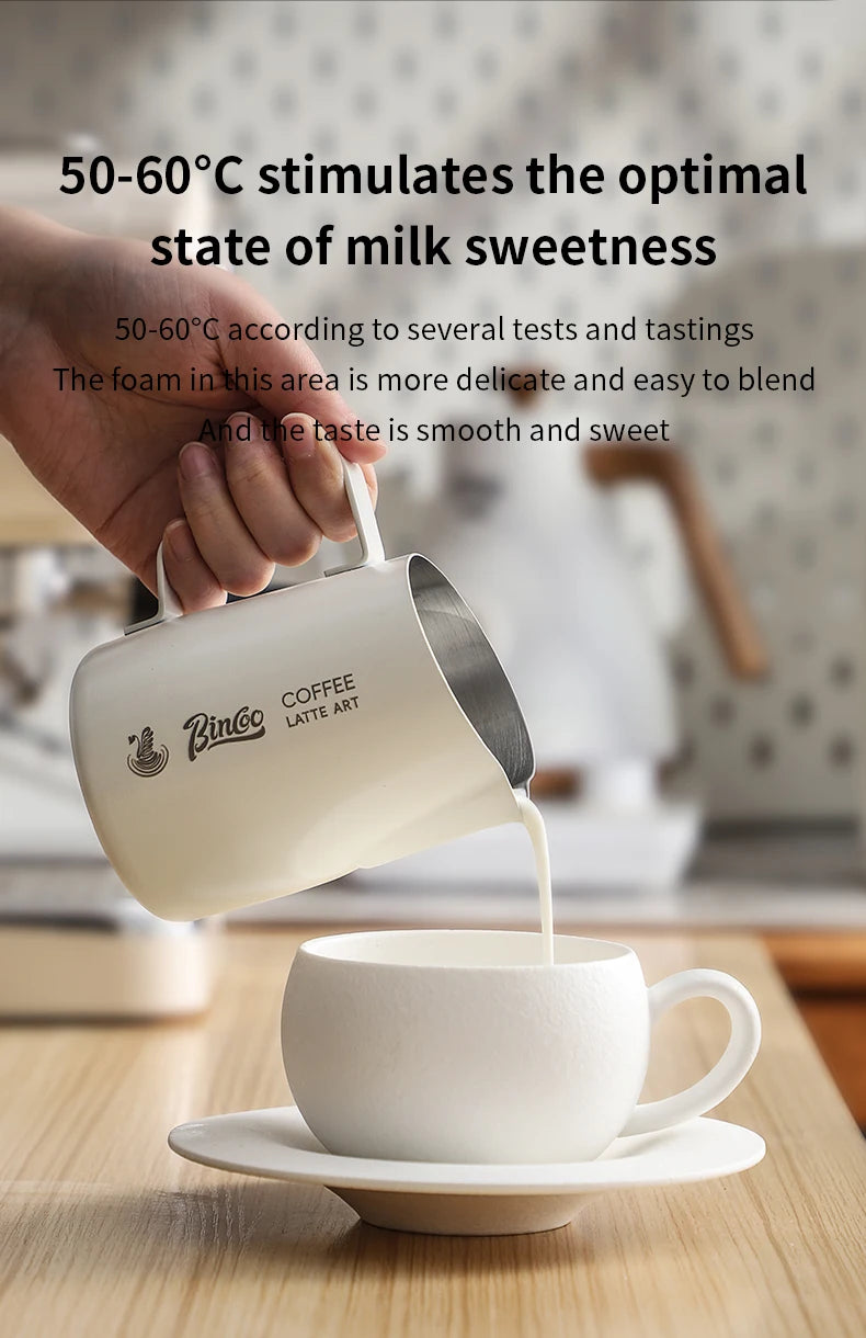 Milk Frothing Pitcher 420ml | Stainless Steel Latte Art Jug