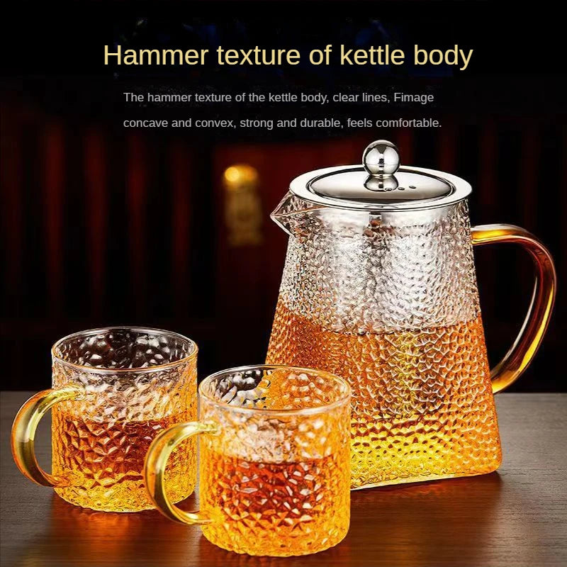 Hammer Glass Teapot with Stainless Steel Filter