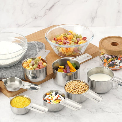 Stainless Steel Stacking Measuring Cup Set 7 Piece