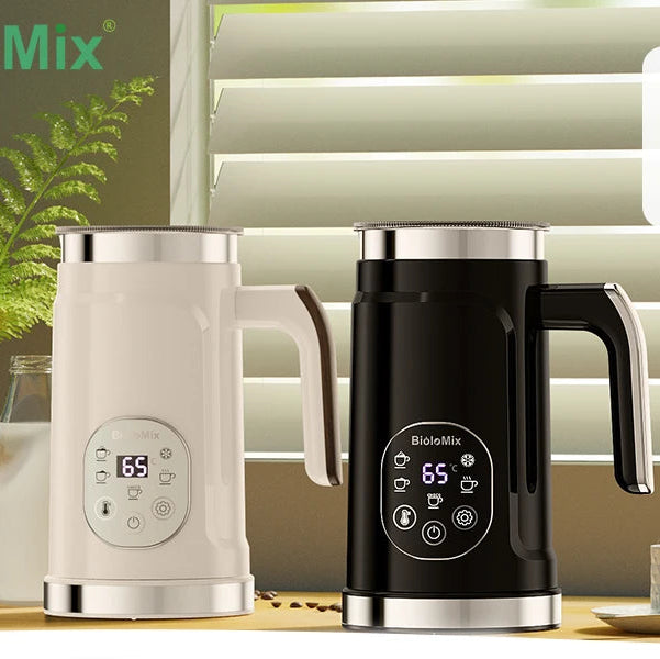 BioloMix 4-in-1 Automatic Milk Frother & Steamer | Hot & Cold Foam | 300ml