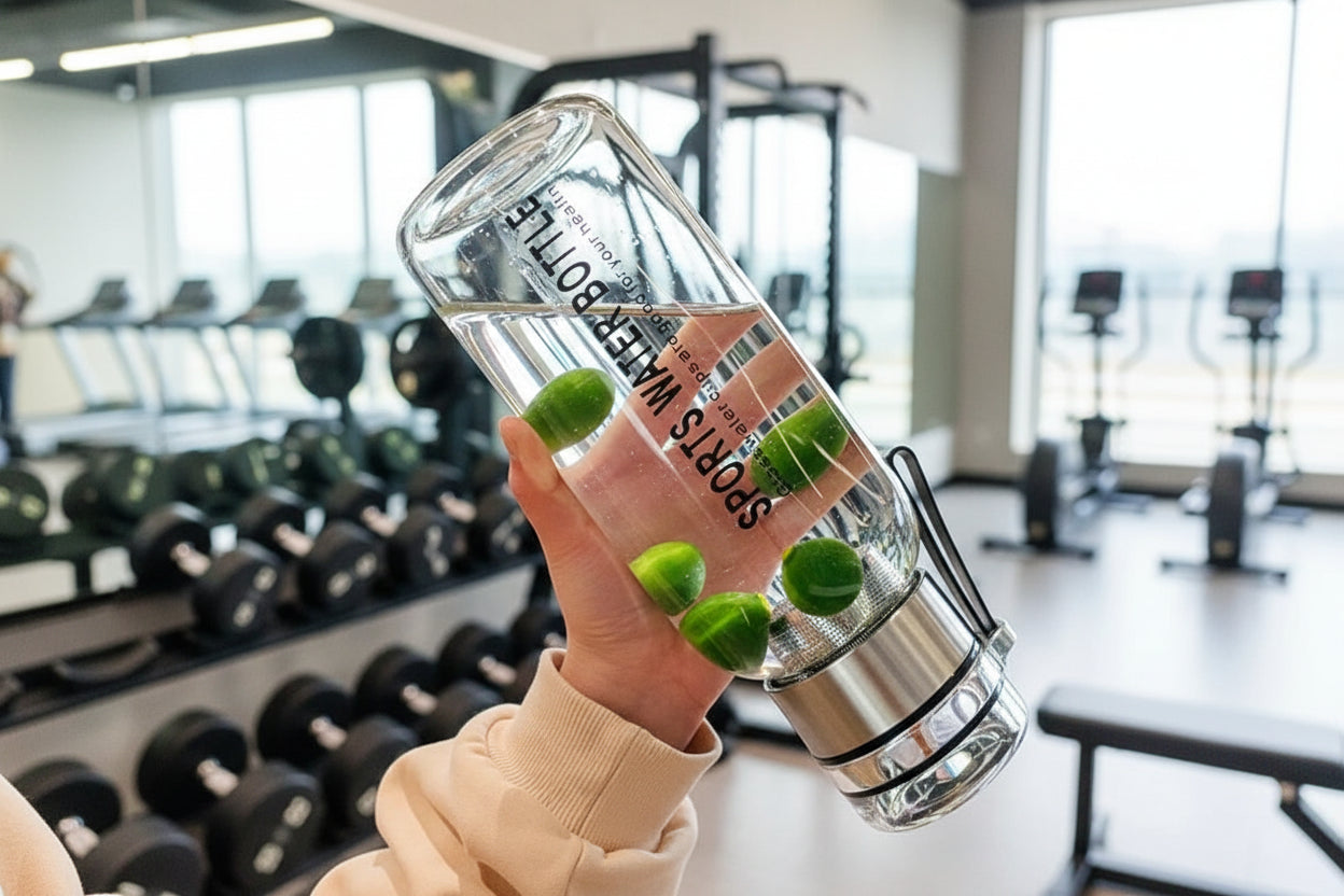 Large Capacity Glass Cold Drinks Bottle