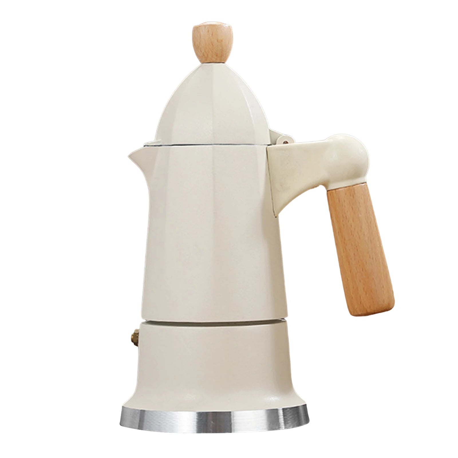 3-Cup Moka Pot Stovetop Espresso Maker - Classic Aluminium Percolator